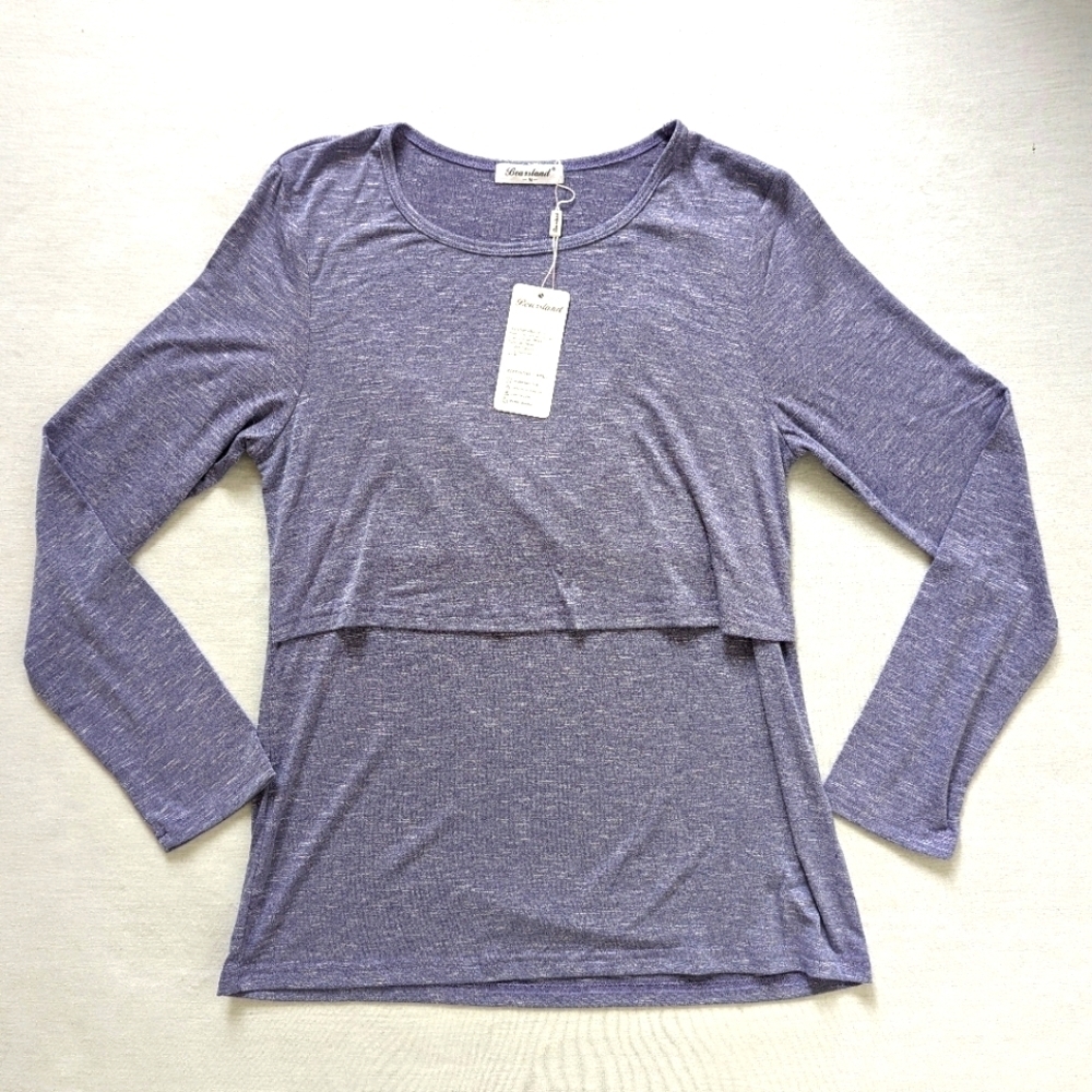 Bearsland nursing maternity top women's Medium BNWT